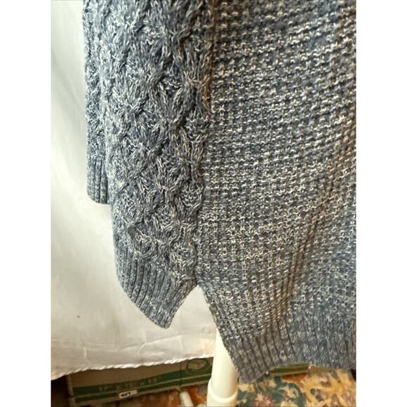 Jeanne Pierre Women’s XXL Boho Cable Knit Waffle Tunic Sweater Coastal Chic - Picture 4 of 10